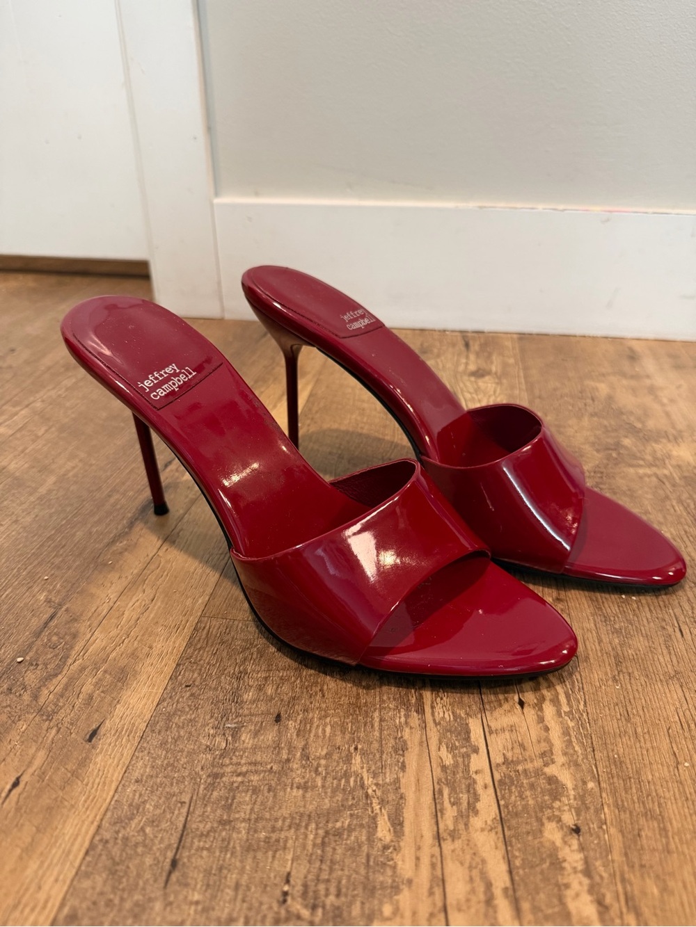 Jeffrey Campbell Women's Ce-Soire Stiletto Heels Cherry Red 9 - Picture 3 of 7
